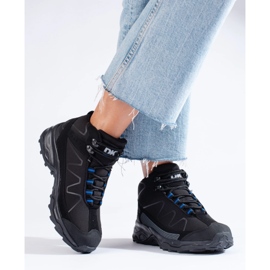 Sports trekking women's shoes with a high upper DK black 2 Sports trekking women's shoes with a high upper DK black 2