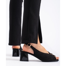 Goodin Elegant black high-heeled sandals 2 Goodin Elegant black high-heeled sandals 2