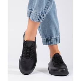 Seastar Women's black lace-up shoes 2