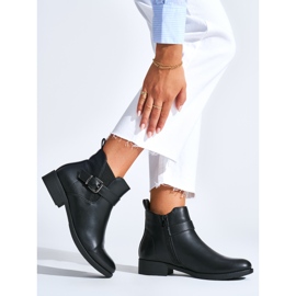 Black women's flat ankle boots 1 Black women's flat ankle boots 1