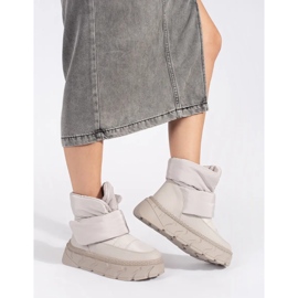 Seastar Gray insulated women's snow boots with a thick sole grey 1 Seastar Gray insulated women's snow boots with a thick sole grey 1