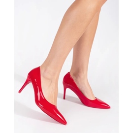 Seastar Lacquered classic red women's high heels 2