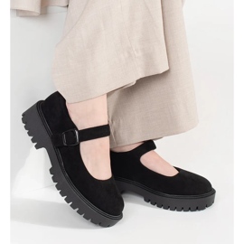 Goodin Black shoes on the suede platform 1 Goodin Black shoes on the suede platform 1