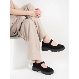 Goodin Black shoes on the suede platform 2 Goodin Black shoes on the suede platform 2