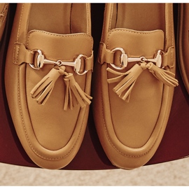 Marco Shoes Leather loafers with fringes 2199P-003-1 brown 1