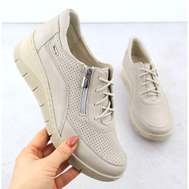 Ekri Helios 427 perforated wedges for perforated wedges beige 1