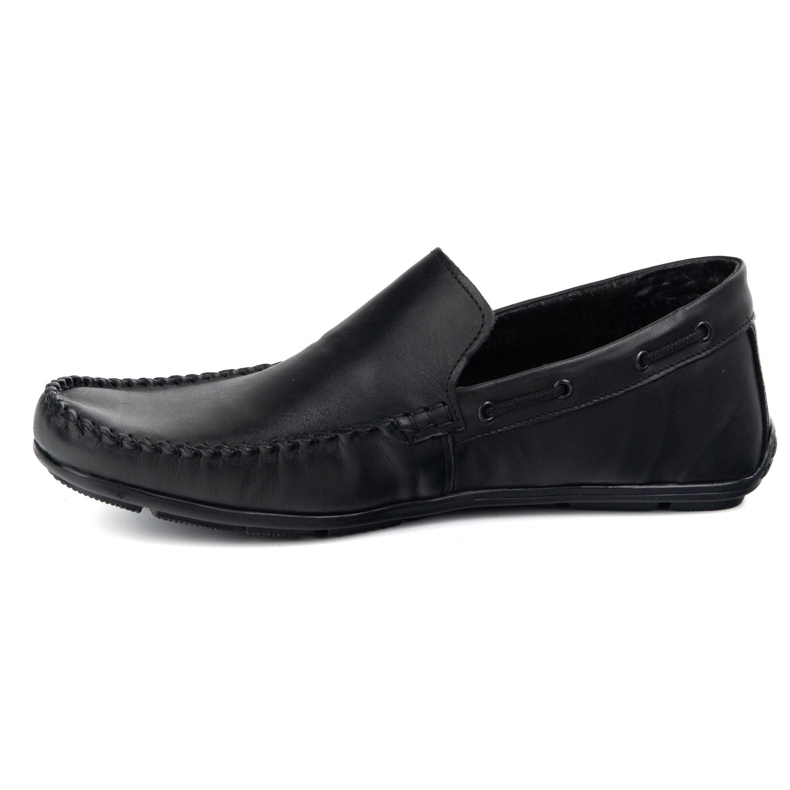 Olivier Men's leather moccasins 700knt black 1 Olivier Men's leather moccasins 700knt black 1