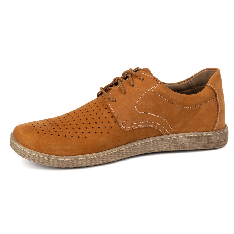 KOMODO Men's leather shoes Casual 933/L/2 Rude orange 1 KOMODO Men's leather shoes Casual 933/L/2 Rude orange 1