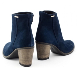 Olivier Sara Navy blue high-heeled boots 4 Olivier Sara Navy blue high-heeled boots 4