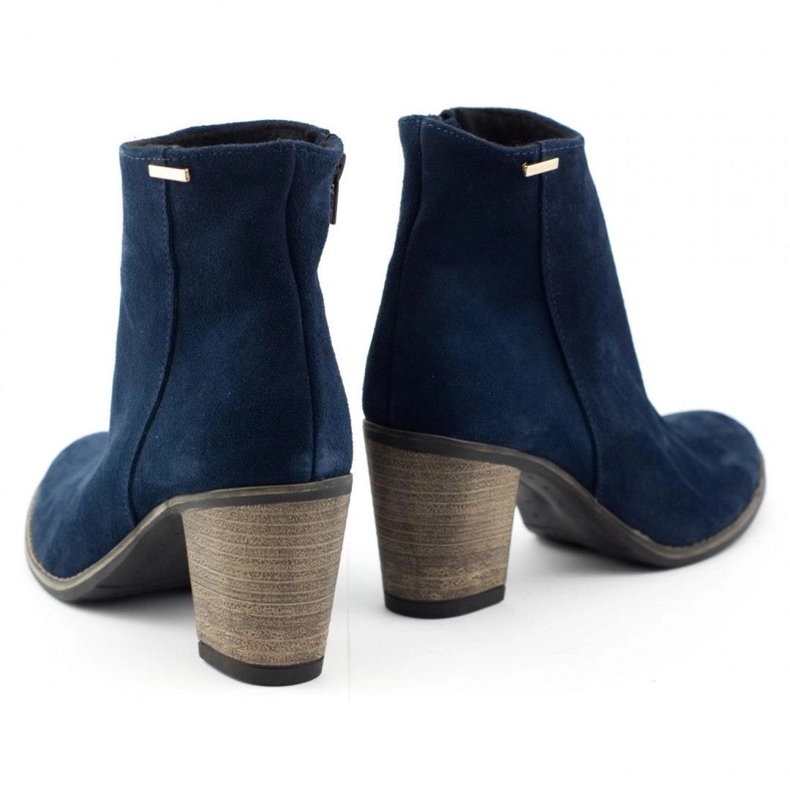 Olivier Sara Navy blue high-heeled boots 4 Olivier Sara Navy blue high-heeled boots 4