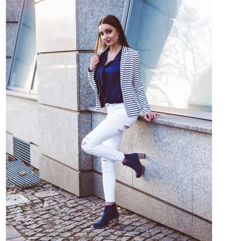 Olivier Sara Navy blue high-heeled boots 5 Olivier Sara Navy blue high-heeled boots 5