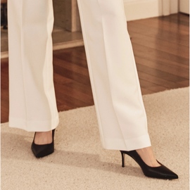 Marco Shoes Elegant stilettos made of soft leather black 1