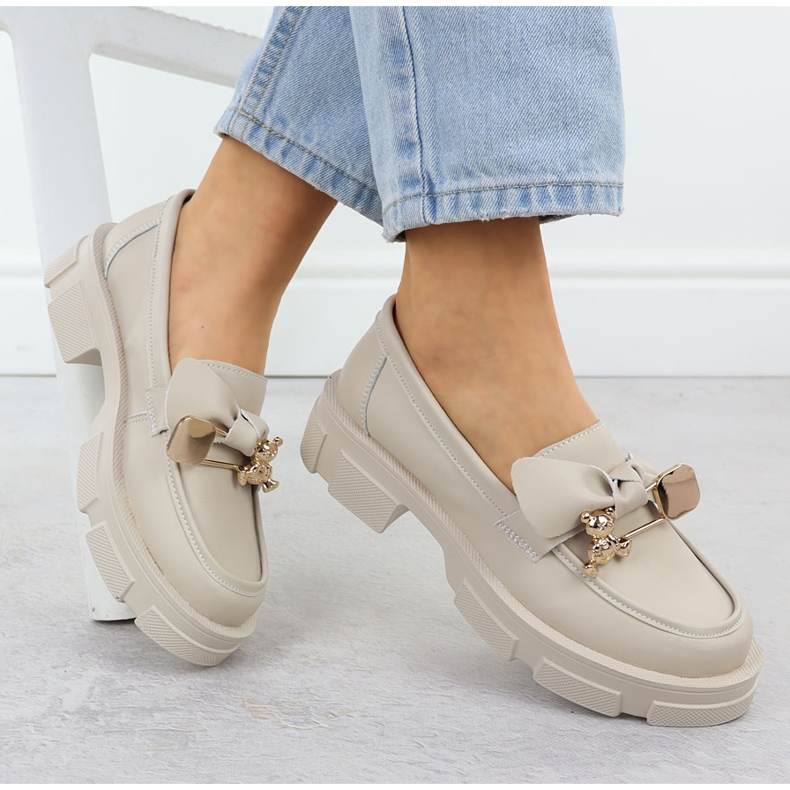 Leather women's heels Filippo DP610 leather beige 1