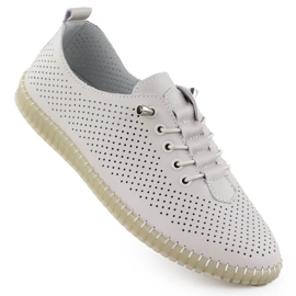 Women's openwork shoes slipped beige Filippo dp6140 1