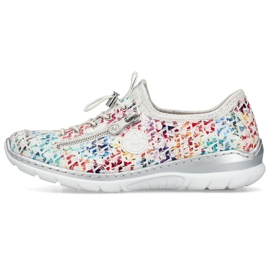 Women's sports shoes openwork white rieker l3252-90 7
