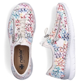 Women's sports shoes openwork white rieker l3252-90 1