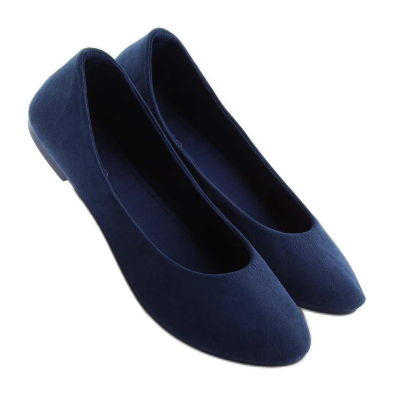 Women's ballerinas soft navy blue 1 Women's ballerinas soft navy blue 1