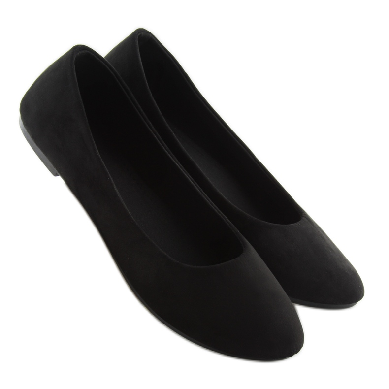Women's Black Soft Ballerinas 1