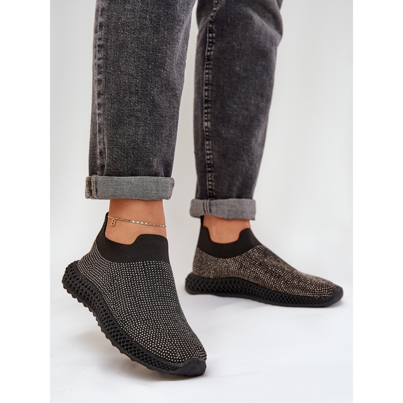 S.Barski Slocked women's sports shoes with TW121 decoration black 2 S.Barski Slocked women's sports shoes with TW121 decoration black 2