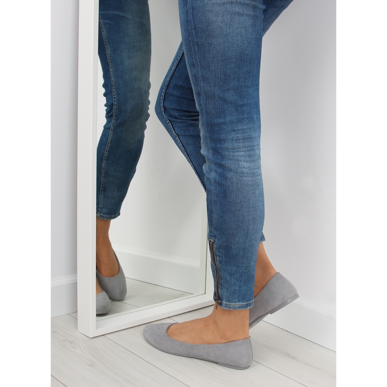 Women's soft gray ballerinas D.GRAY grey 2