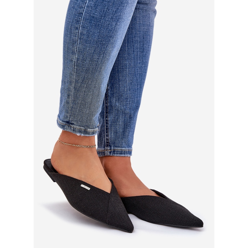 Women's flip flops with pointed toes Big Star RR274210 black 1