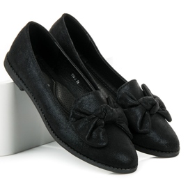 Bestelle Ballerina with a bow black 1