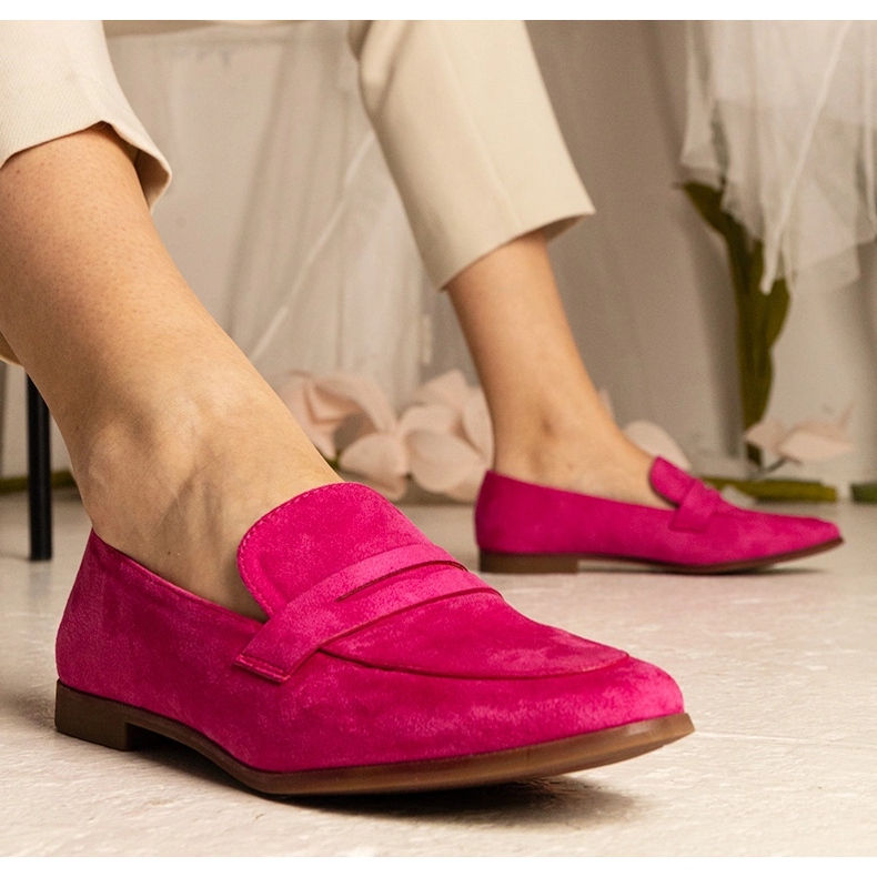 Pink women's classic loafers 1 Pink women's classic loafers 1