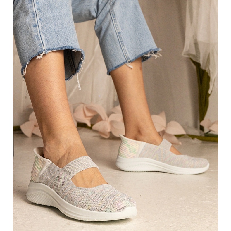 Colorful women's sneakers on a pressed sole multicolored 1