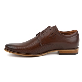 Olivier Men's elegant leather shoes 483 in a dark brown color 1 Olivier Men's elegant leather shoes 483 in a dark brown color 1
