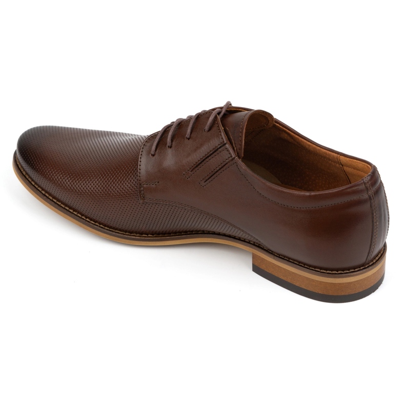 Olivier Men's elegant leather shoes 483 in a dark brown color 5 Olivier Men's elegant leather shoes 483 in a dark brown color 5