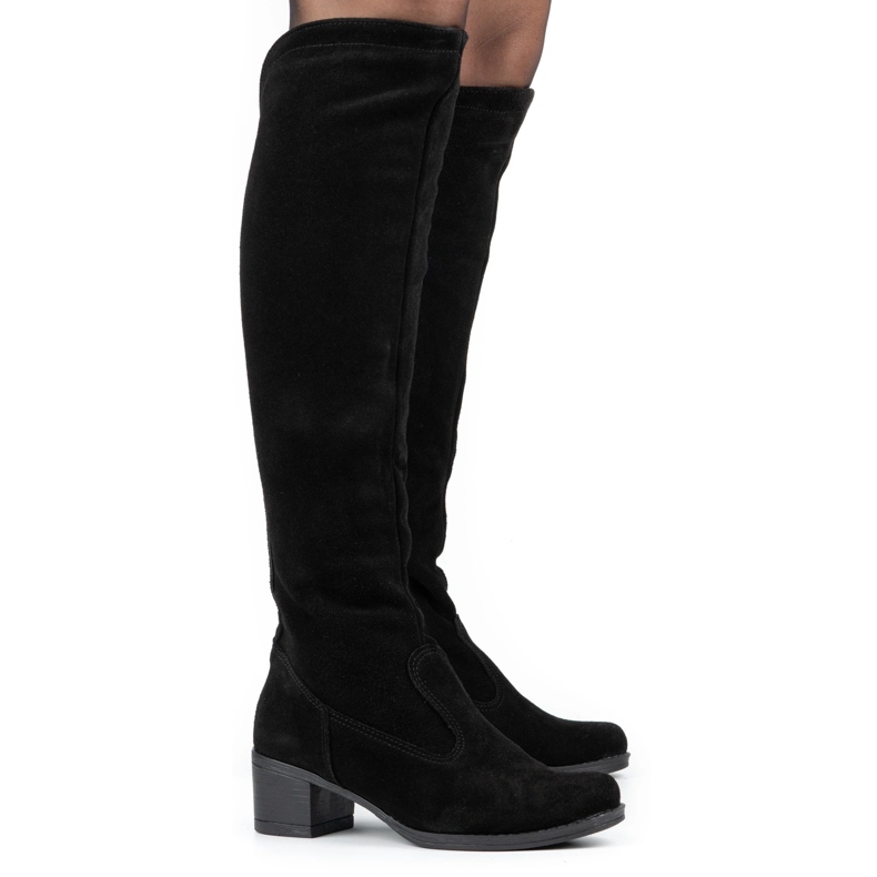 Olivier Women's leather-shaped boots insulated black 1 Olivier Women's leather-shaped boots insulated black 1