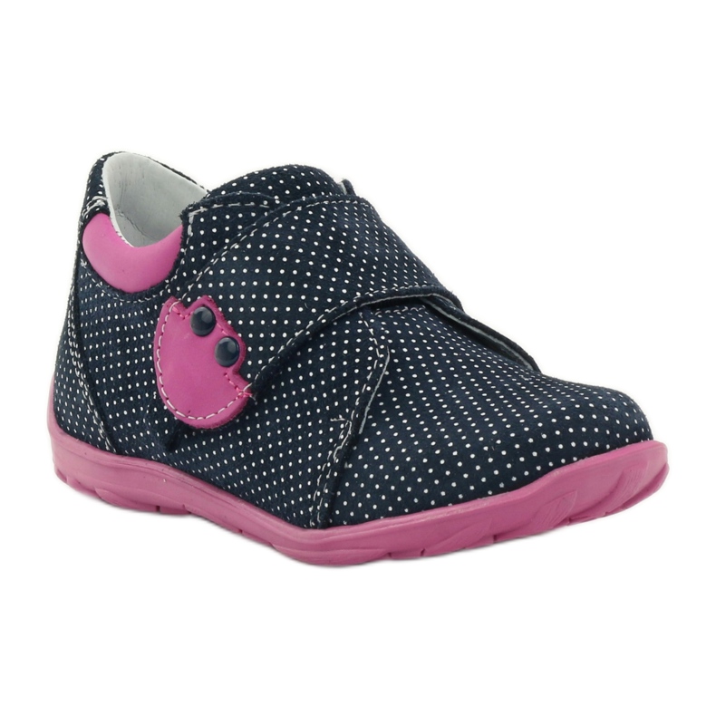 Girls' shoes with polka dots Ren But 1476 navy blue pink blue white 1 Girls' shoes with polka dots Ren But 1476 navy blue pink blue white 1