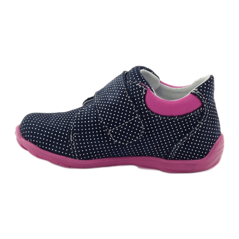 Girls' shoes with polka dots Ren But 1476 navy blue pink blue white 2