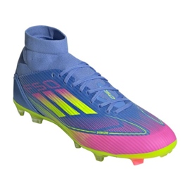 Adidas F50 League FG/Mg MID JI0436 football shoes blue 1