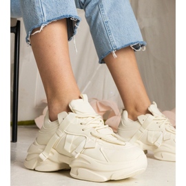 Beige Sneakers women's massive sports 1