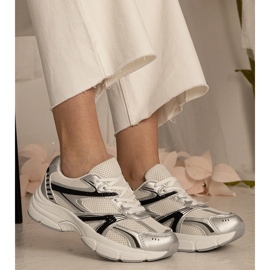 Silver Sneakers Women's Sports with glitter 2