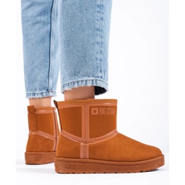 Women's brown snow boots Big Star KK274612B 1 Women's brown snow boots Big Star KK274612B 1