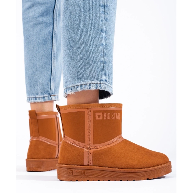 Women's brown snow boots Big Star KK274612B 1 Women's brown snow boots Big Star KK274612B 1