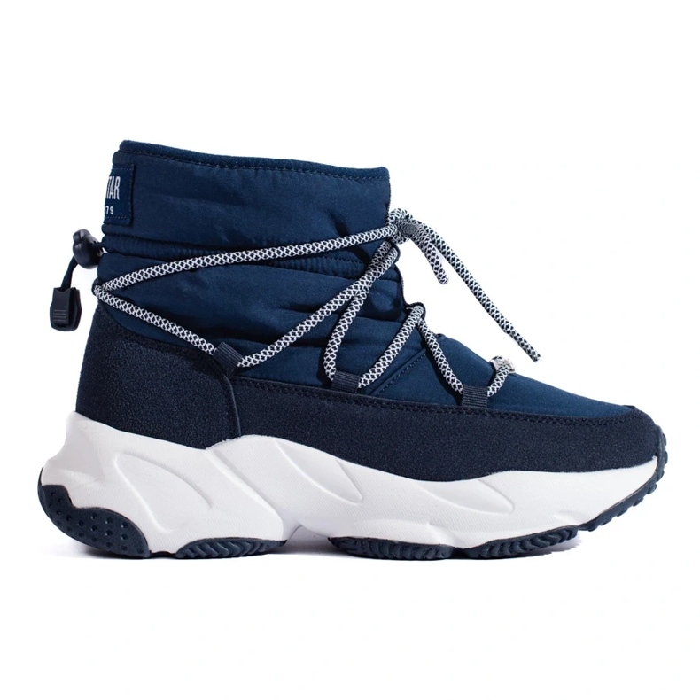 Women's navy blue snow boots Big Star KK274273 2