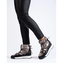 Women's snow boots Big Star KK274275 golden 2