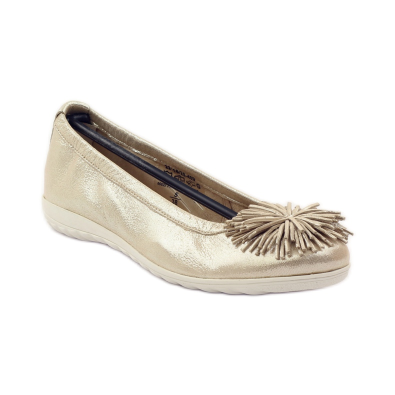 Caprice ballerinas shoes for women 22116 yellow 1