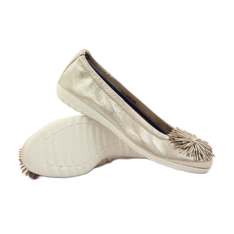 Caprice ballerinas shoes for women 22116 yellow 3