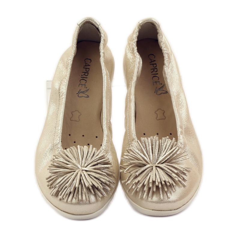 Caprice ballerinas shoes for women 22116 yellow 4