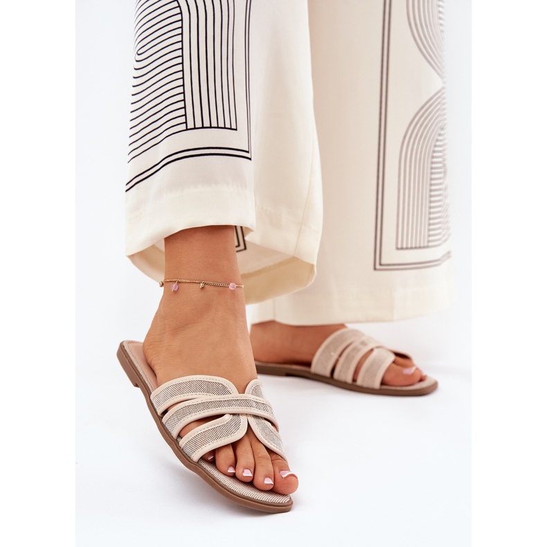 Classic women's flat beige 2