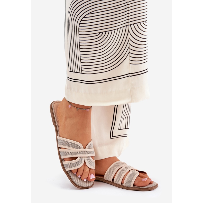 Classic women's flat beige 1