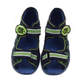 Befado children's shoes sandals slippers 250p070 navy blue green 4