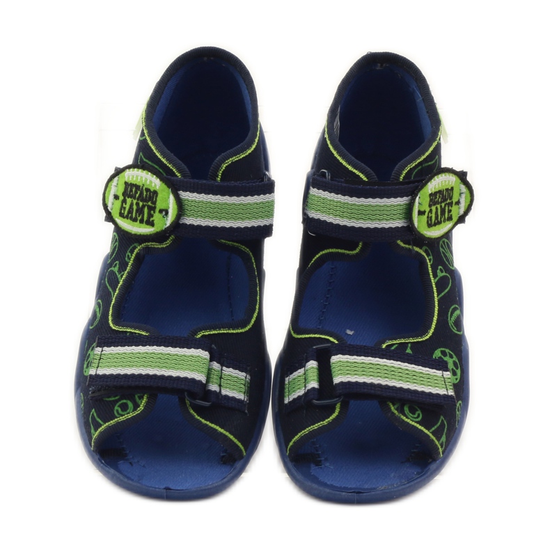 Befado children's shoes sandals slippers 250p070 navy blue green 4 Befado children's shoes sandals slippers 250p070 navy blue green 4