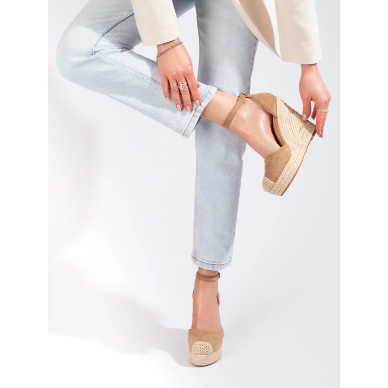 Wedge sandals Bl1919kh beige 1