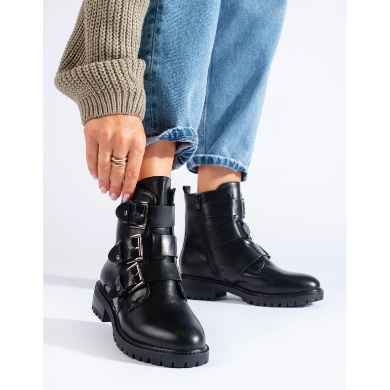 Insulated bags with buckles black 2