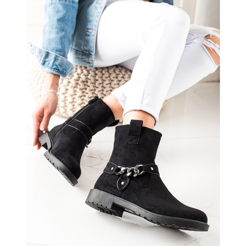 Classic suede workers black 2